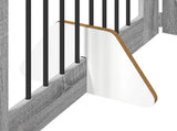 Foldable Dog Gate with Stands 4 pcs Grey Sonoma 321 cm 892046