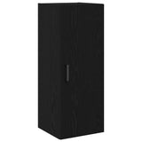 Wall Mounted Cabinet Black Oak 34.5x34x90 cm Engineered Wood 862171