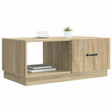 Coffee Table Sonoma Oak 90 x 50 x 37 cm Engineered Wood 895417