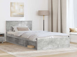 Bed Frame Concerte Grey 75 x 190 cm Engineered wood 3407943