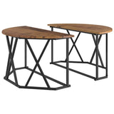 Coffee Table Old Wood 80 x 80 x 42 cm Engineered Wood and Steel 868253