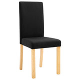 Dining Chairs 4 pcs Black Fabric 249227