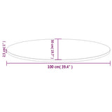 Table Top 100x50x2.5 cm Solid Wood Pine Oval 824330