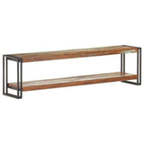 TV Cabinet Mixed colour finish Solid reclaimed wood, Iron 320793