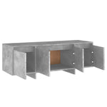 TV Cabinet Concrete Grey 120x30x40.5 cm Engineered Wood 809579