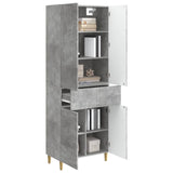 Cabinet Set 2 pcs Concrete Grey 66 x 34.5 x 90 cm 3416586