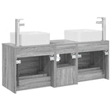 Bathroom Cabinet Set 3 pcs Grey Sonoma 49.5 x 41 x 63 cm 3405824