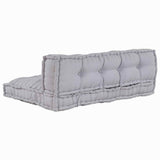 Sofa Cushion 2 pcs Grey Fabric 4019099