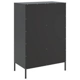 Highboard Black 68x39x101.5 cm Steel 843108