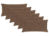 Cushion Cover 6 pcs HOUTEN Light Brown 50 x 80 cm 920298