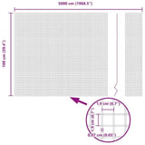 Welded Wire Fence Silver 1 x 50 m Steel 42004963