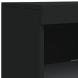 Sideboard Black Engineered wood, glass Sideboard Rectangular 836729