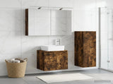 Bathroom Furniture Set 4 pcs Smoked Oak 3407435