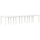 Garden Table White 350 x 100 x 74 cm Poly Rattan 3378526