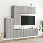 5 Piece TV Wall Units Grey Sonoma Engineered Wood 3216494