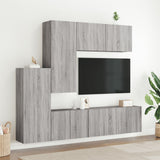 5 Piece TV Wall Units Grey Sonoma Engineered Wood 3216494