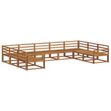Outdoor Sofa Set 9 pcs Natural Solid Acacia Wood 3368167