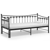 Sofa Bed Frame Black Powder-coated metal 90x200 cm 324758