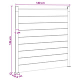 Fence Panel WPC and Aluminium Brown 42039055
