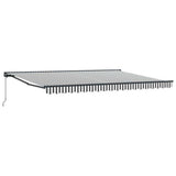 Awning Frame Anthracite and White 450 x 300 cm 3330897