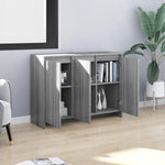 ZNTS Sideboard Grey Sonoma 102x33x75 cm Engineered Wood 813015