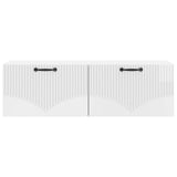 Wall-Mounted TV Cabinet High Gloss White 98 x 31 x 30 cm 899069