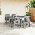 Garden Dining Chair 4 pcs Light Grey 65.5 x 55.5 x 88cm Plastic 3335797