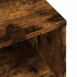 TV Cabinet Smoked Oak 120x34x37 cm Engineered Wood 833548