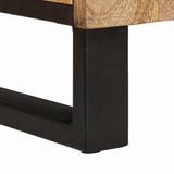 Sideboard with Storage Brown 40 x 33 x 75 cm Solid Mango Wood 4018068