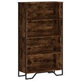 Bookcase Smoked Oak 80x31x137.5 cm Engineered Wood 848631
