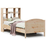 Bookcase Bed without Mattress 100x200cm Solid Wood Pine 3323119