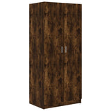 Wardrobe Smoked Oak 80x50x180 cm Engineered Wood 815351