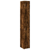 Slim Storage Cabinet Smoked Oak 30x42.5x225 cm Engineered Wood 3281263