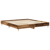 Bed Frame without Mattress Old Wood 160x200cm Engineered Wood 3329037