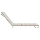 Sunlounger Cushion GEMERT 100% Polyester White 200 x 70 x 3 cm 948532