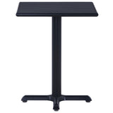 Garden Table Black 60x60x75 cm 49469