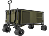 Folding Garden Trolley, Cargo Traile on Wheels, Collapsible Camping Trolley, Outdoor Utility Wagon T3398P377622