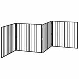 Dog Gate 4 pcs Black 80 x 80 cm Galvanised Steel 892006