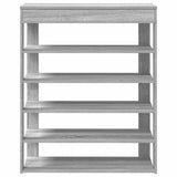 Shoe Rack Grey Sonoma 80x30x98 cm Engineered Wood 859937