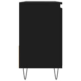 Bathroom Cabinet Black 65x33x60 cm Engineered Wood 831605