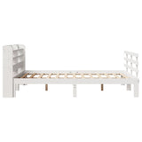 Bed Frame with Headboard without Mattress White 135x190 cm Double 3306844
