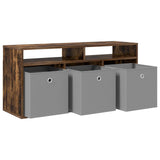 Lowboard with Drawer Smoked Oak 102 x 32 x 48.5 cm 8000592