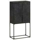 Sideboard Black 60x30x120 cm Solid Acacia and Mango Wood 321613