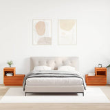 Bedside Cabinet 2 pcs Wax Brown 60 x 34 x 51 cm Engineered Wood 869895