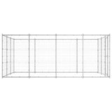 Outdoor Dog Kennel Galvanised Steel 14.52 m 3082318