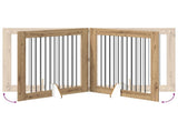 Dog Gate with Stands 4 pcs Artisan Oak 100 x 100 cm 892036