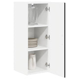 Wall Cabinet PORTO Black 30 x 31 x 80 cm Engineered Wood 885357