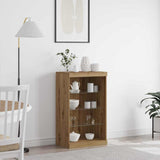 LED Sideboard Artisan Oak 60.5 x 37 x 100 cm Engineered Wood 863046