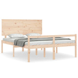 Senior Bed without Mattress 160x200 cm Solid Wood 3195491