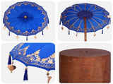Balinese Parasol with Base 2 pcs Blue 3433031